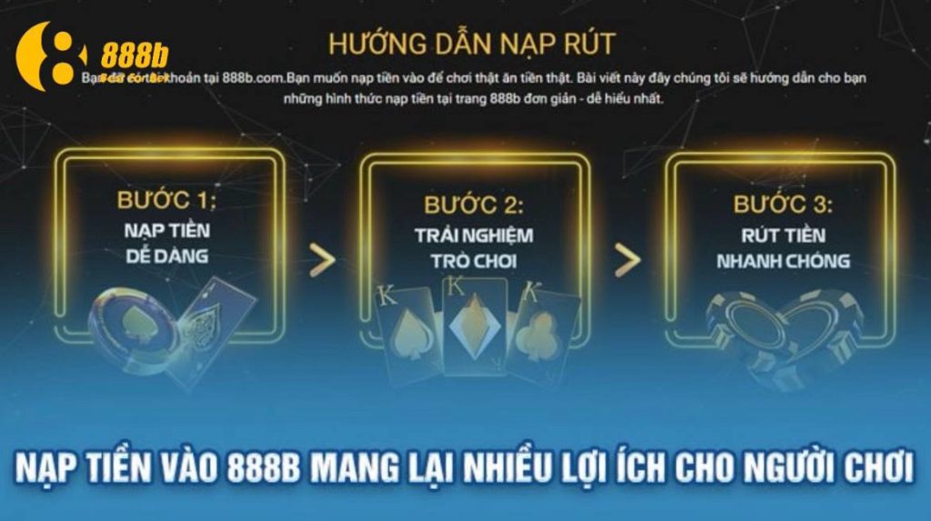 Những lợi ích mà người chơi sẽ nhận được khi nạp tiền tại 888b